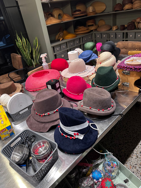 The Block Library and a very full table of work in progress!