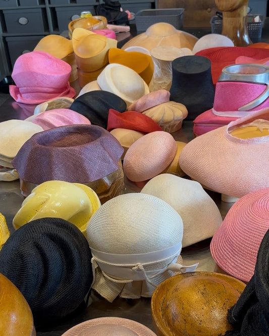 A very full worktable!