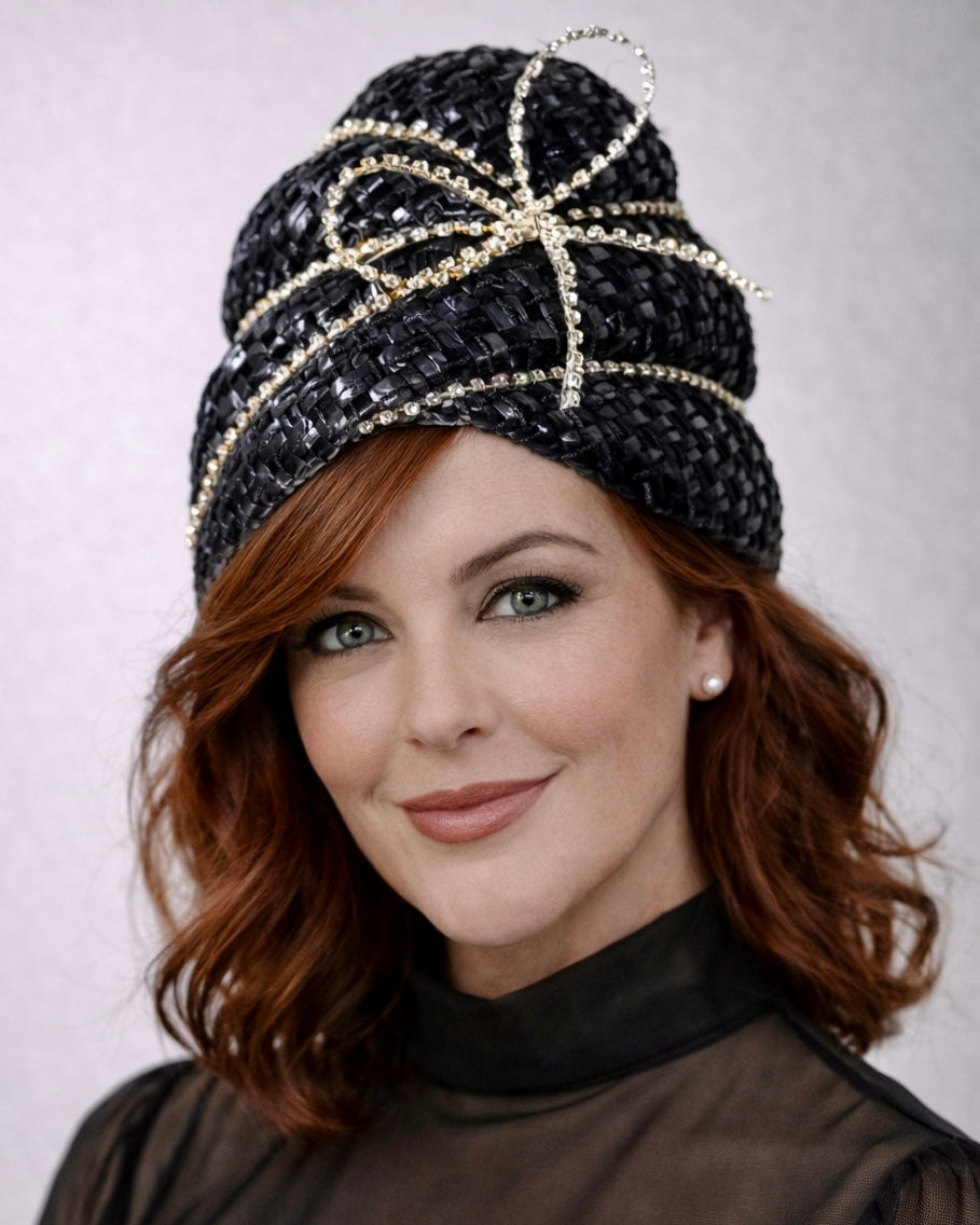 Ready to Wear - Black Glamour Turban