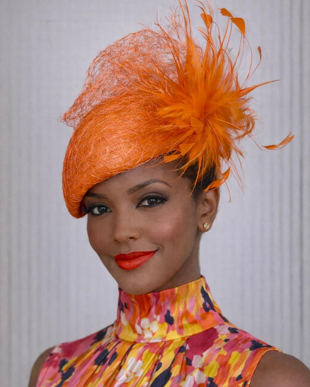 Ready to Wear - Orange Straw Facehugger
