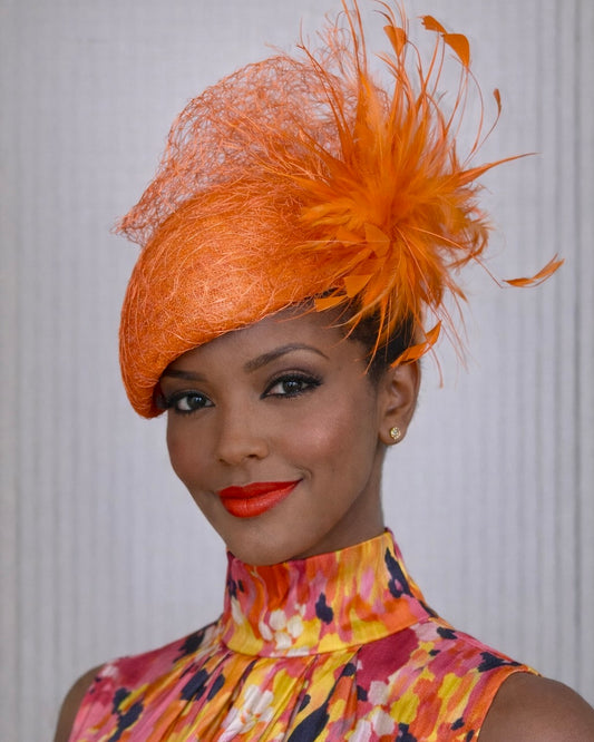 Ready to Wear - Orange Straw Facehugger