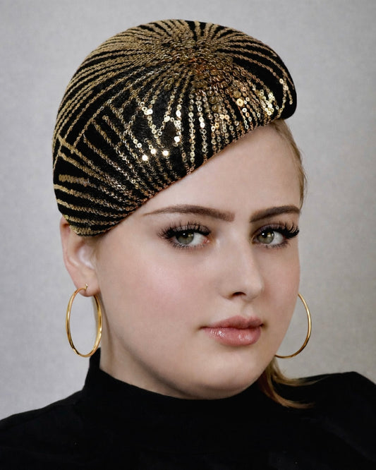 Ready to Wear - Black and Gold Face Hugger